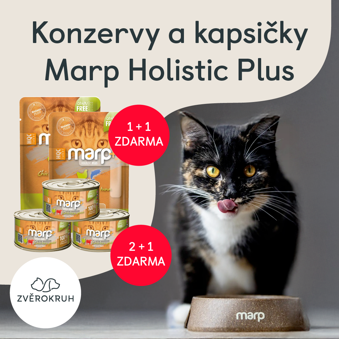 Marp Holistic Plus pro kočky a další květnové akce ve Zvěrokruhu!